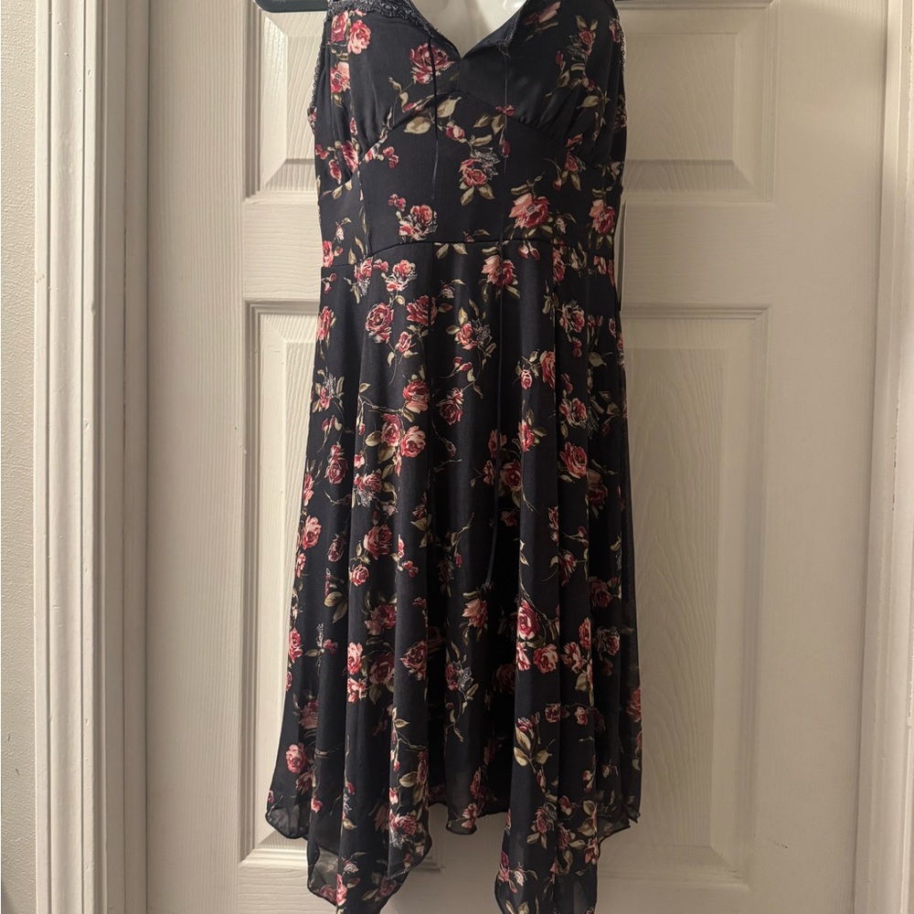Kirious Floral Blue Dress